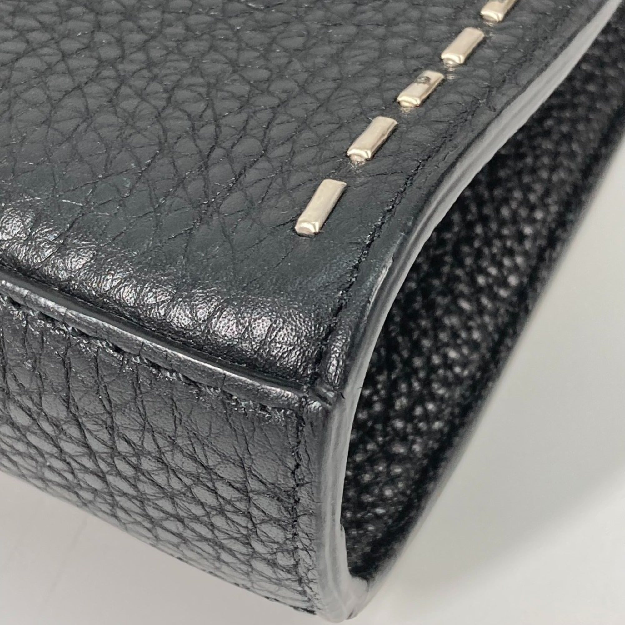 Fendi Black Leather Handbag
