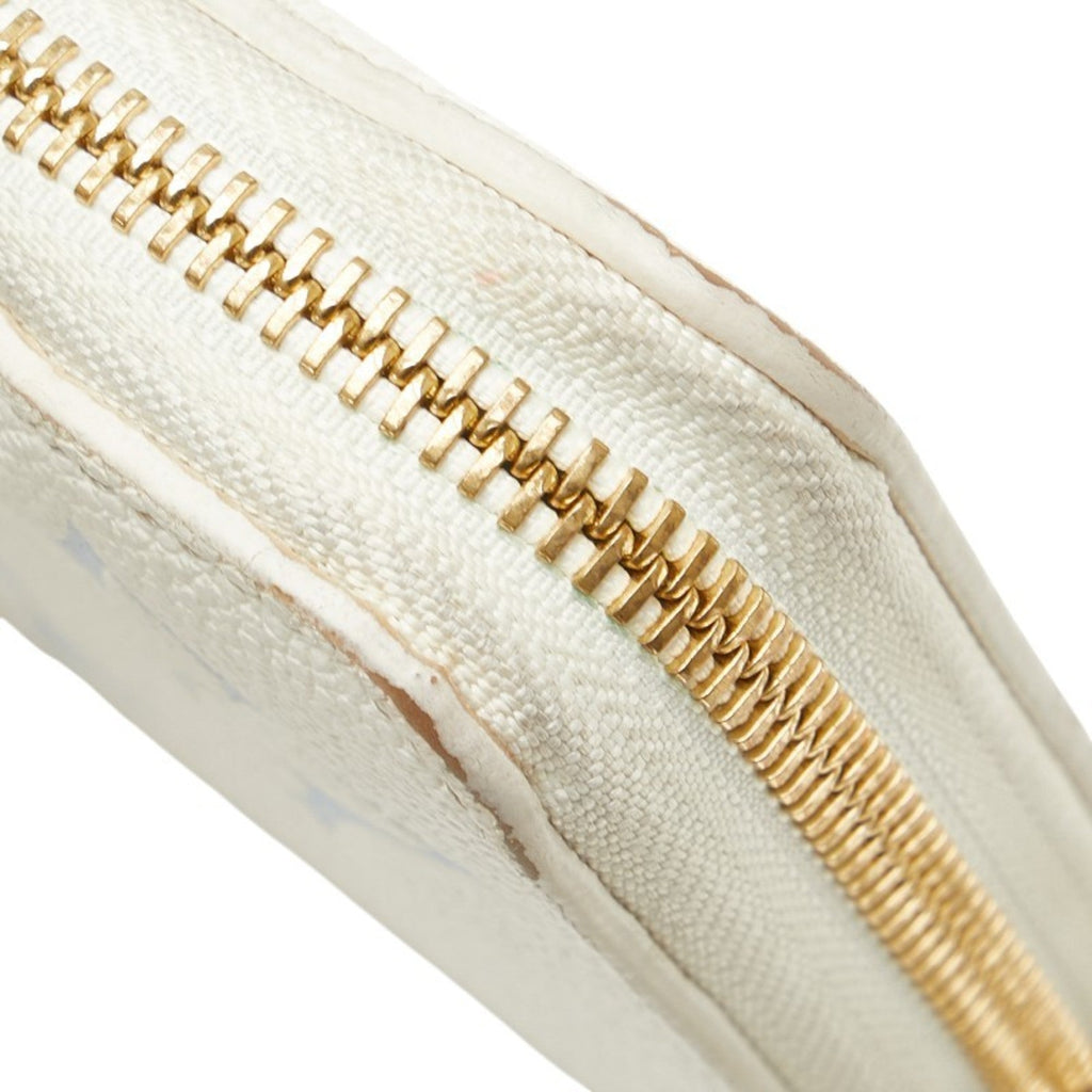 Louis Vuitton Blue White Leather Long Wallet
