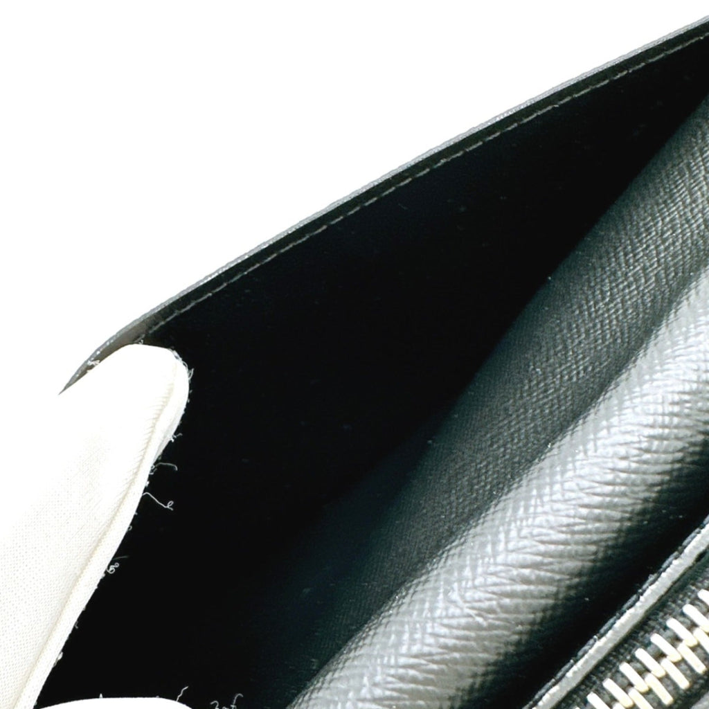 Louis Vuitton Black Noir Epi Leather Long Wallet