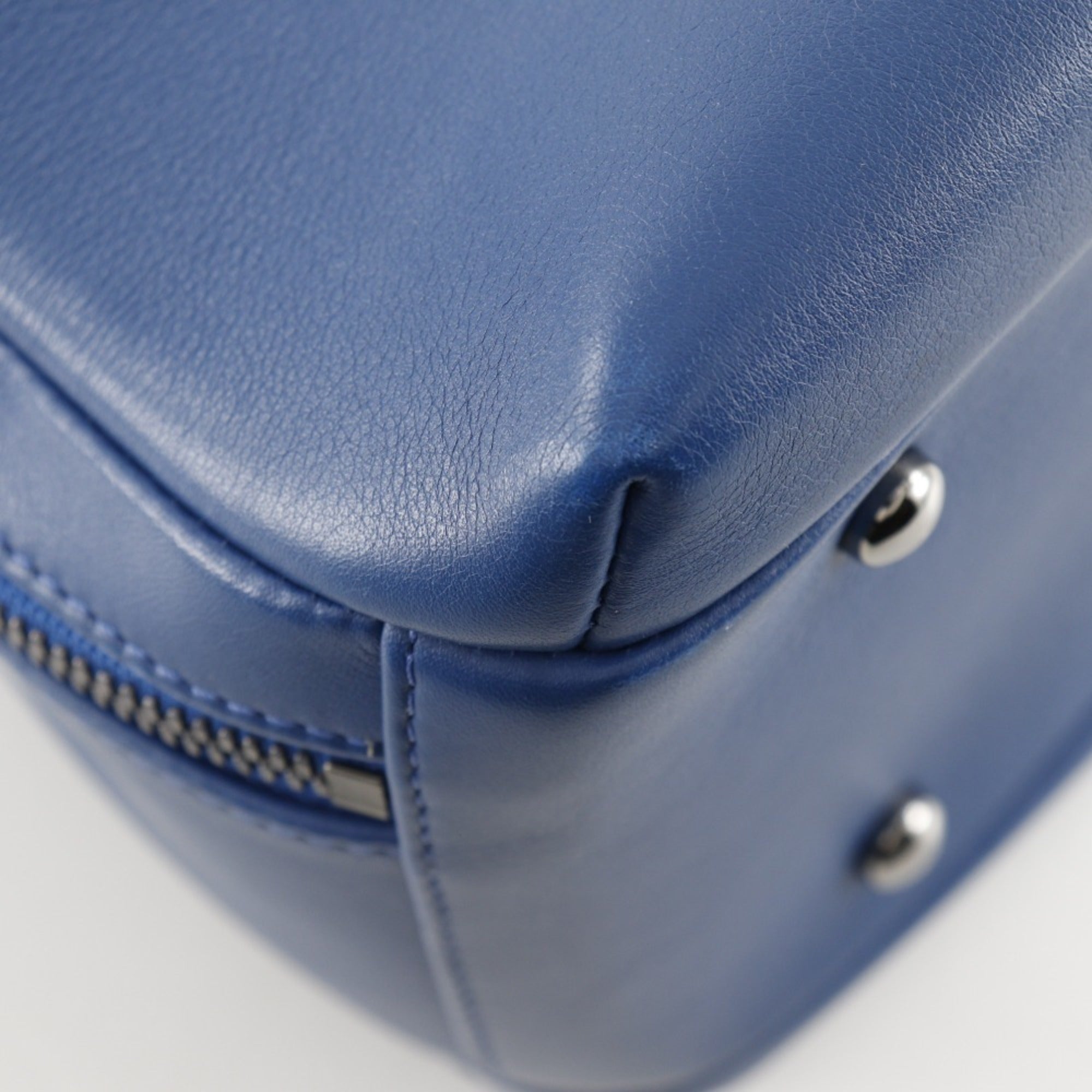 Chanel Blue Leather Handbag