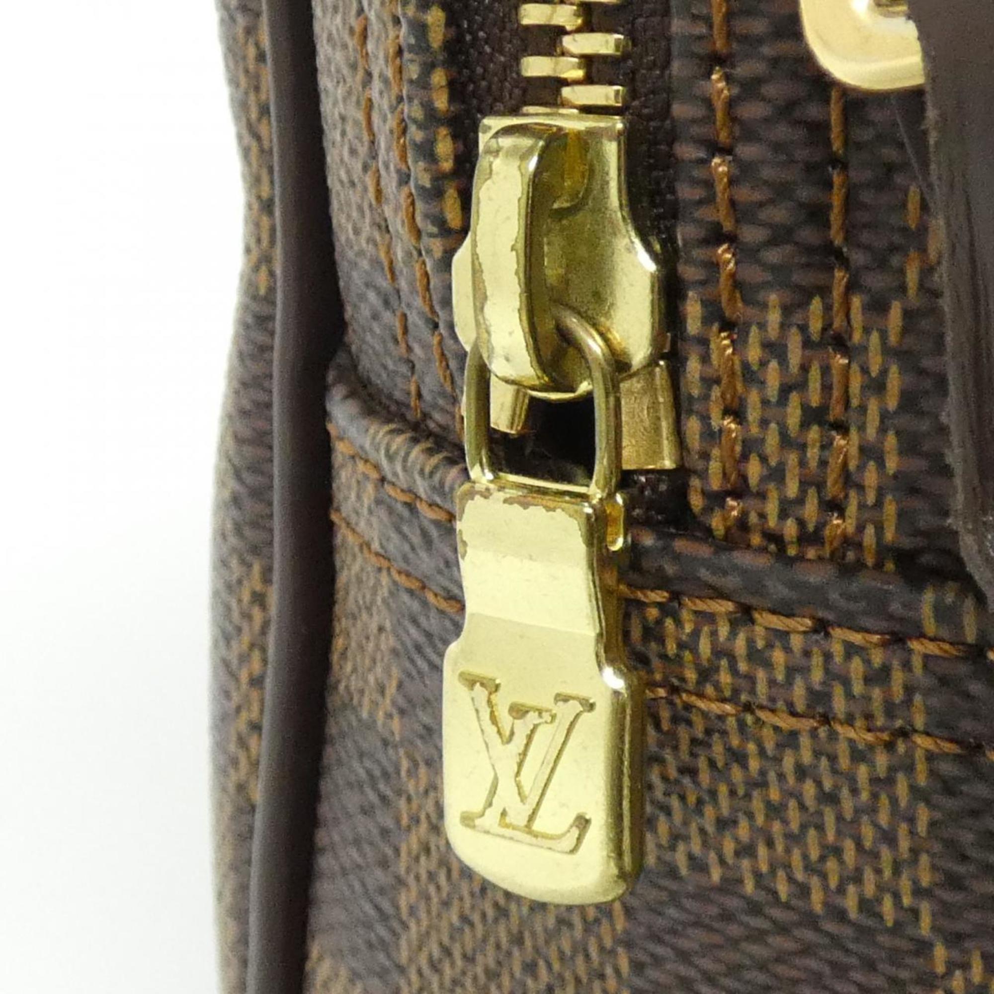 Louis Vuitton Brown Coated Canvas Shoulder Bag