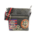 Gucci Black Gray Multi-Color Gg Supreme Canvas Shoulder Bag (Pre-Owned)