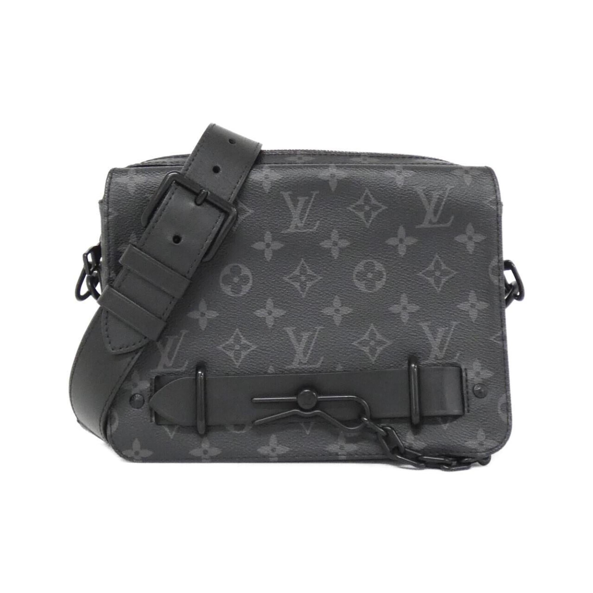Louis Vuitton Black Coated Canvas Shoulder Bag