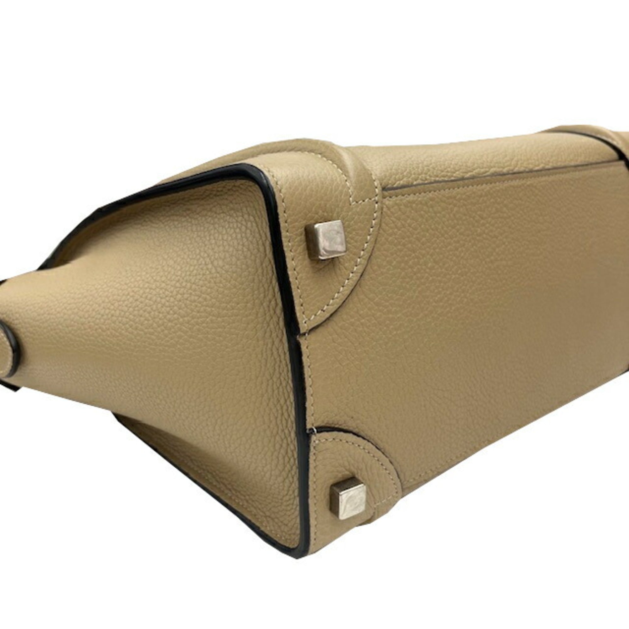 Celine Grayish Leather Handbag Tote Bag