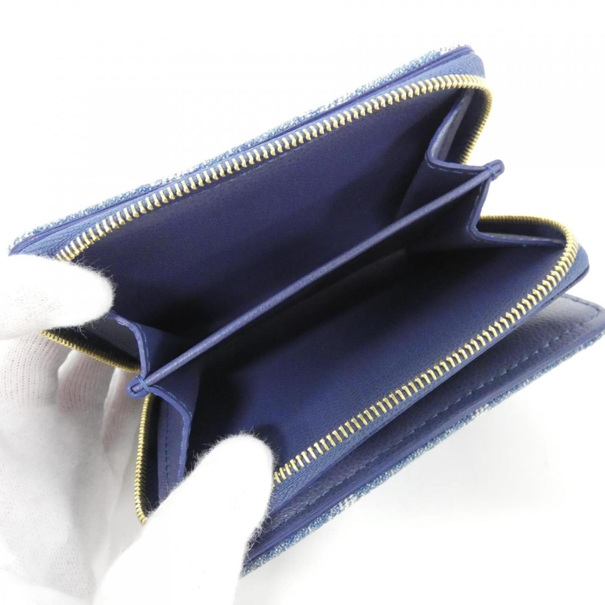 Louis Vuitton Blue Denim Wallet