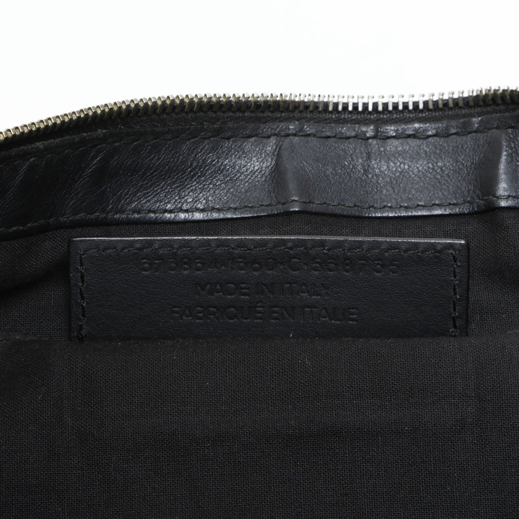 Balenciaga Black Leather Clutch