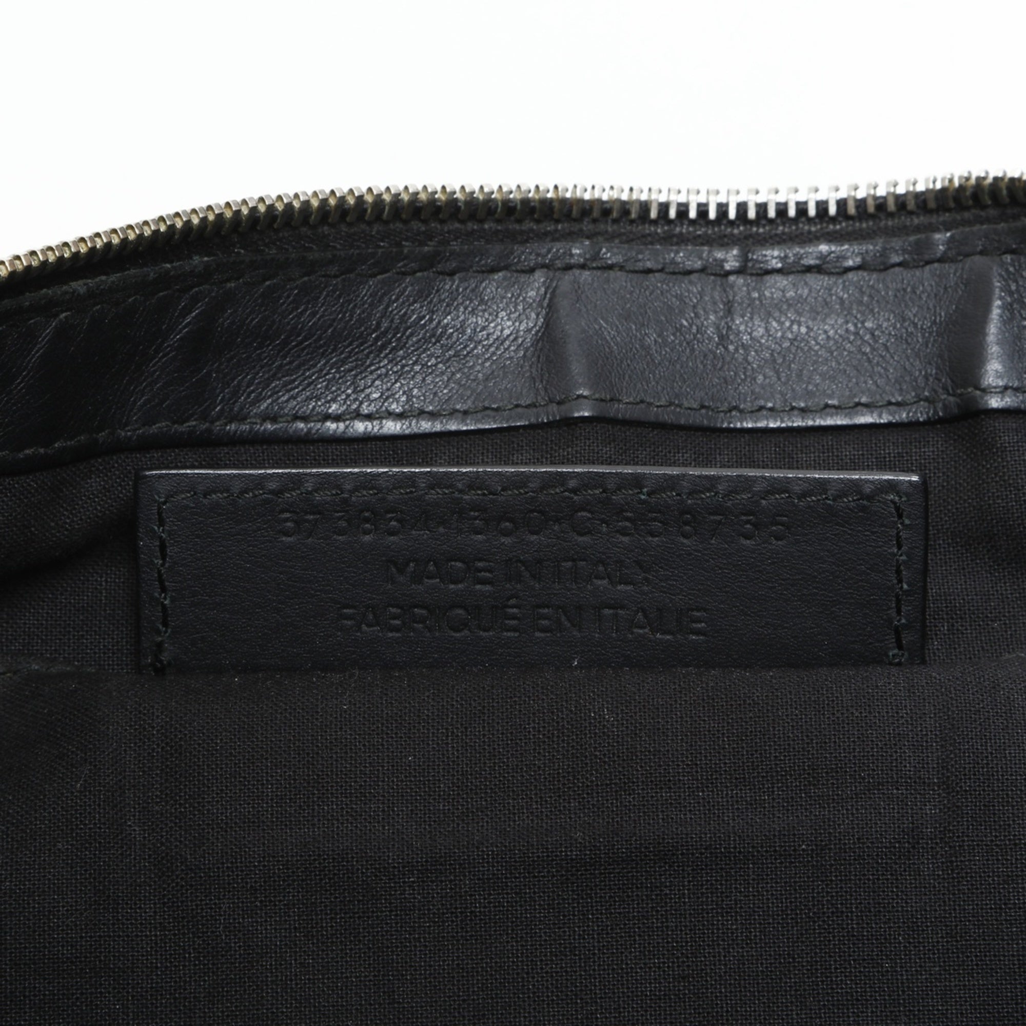 Balenciaga Black Leather Clutch
