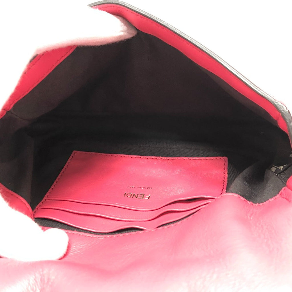 Fendi Pink Leather Shoulder Bag