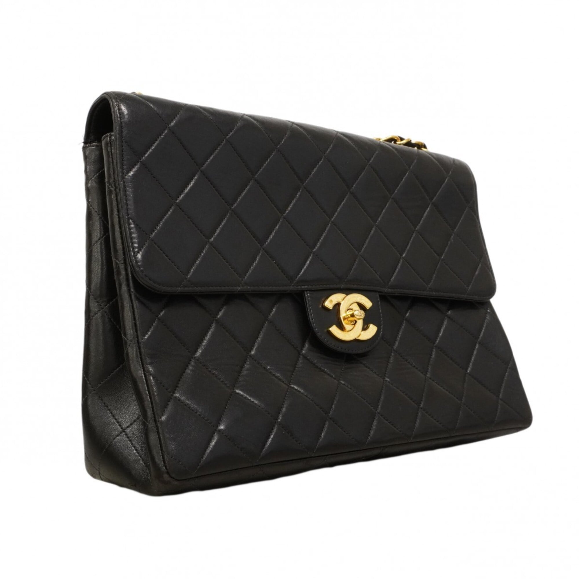 Chanel Black Leather Shoulder Bag