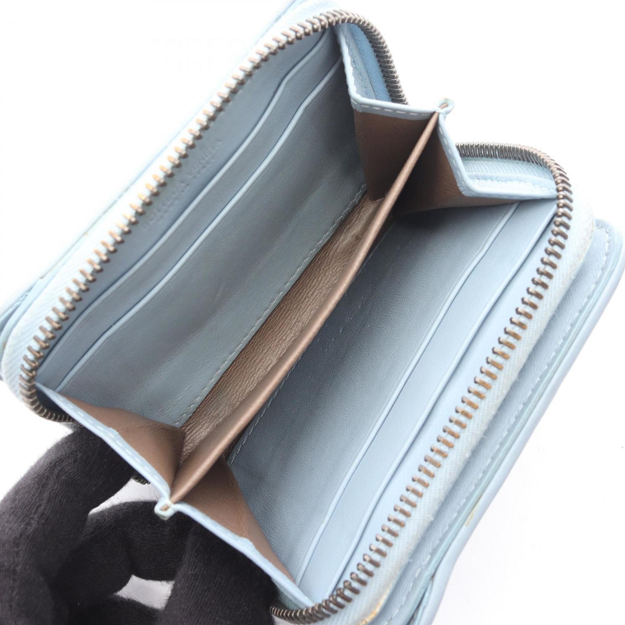 Bottega Veneta Blue Leather Wallet (Bi-Fold)