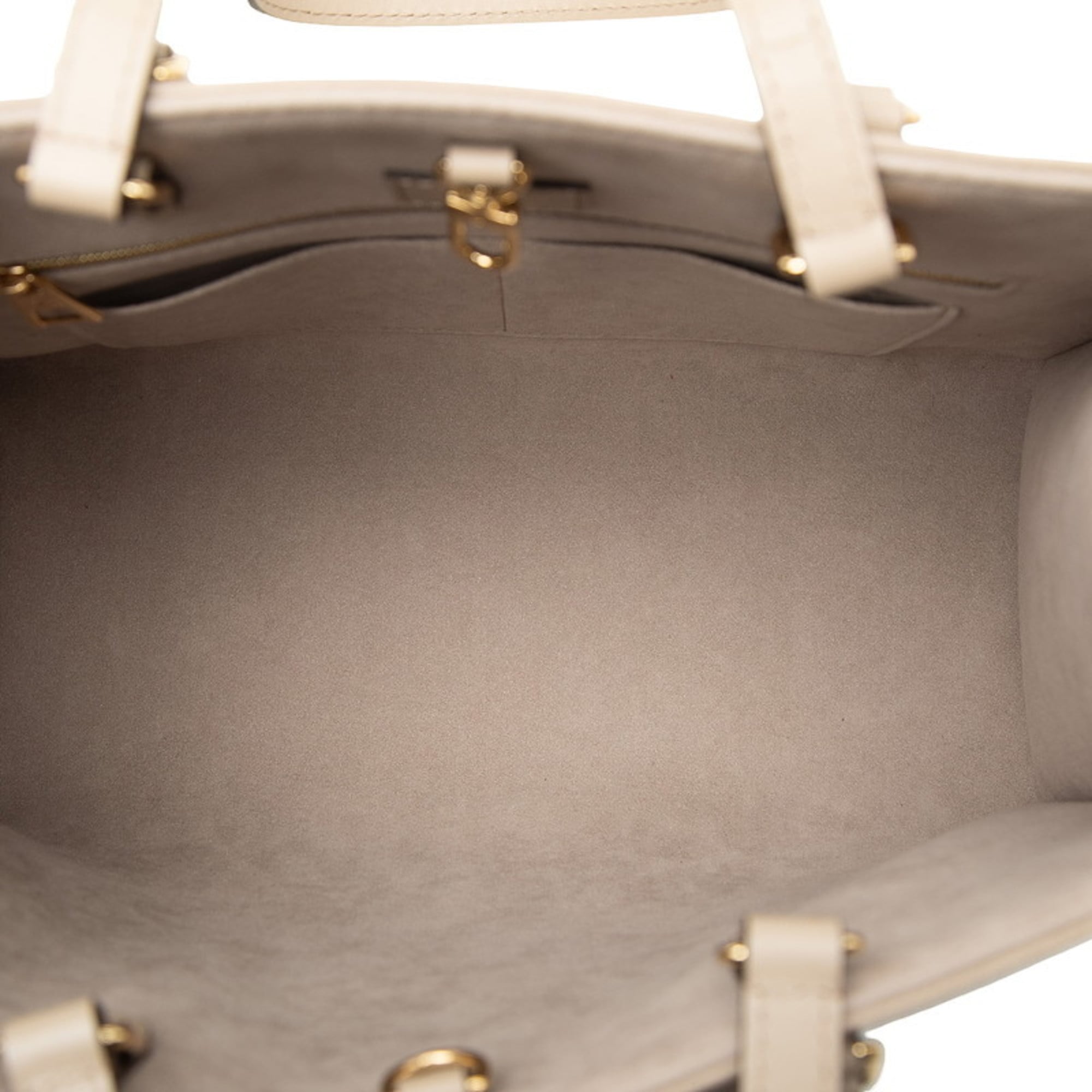 Louis Vuitton Cream Gray Beige Tourterelle Leather Handbag Shoulder Bag