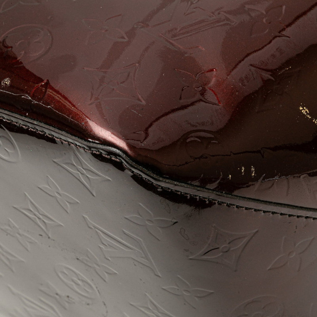 Louis Vuitton Amarante Brown Patent Leather Leather Handbag Shoulder Bag