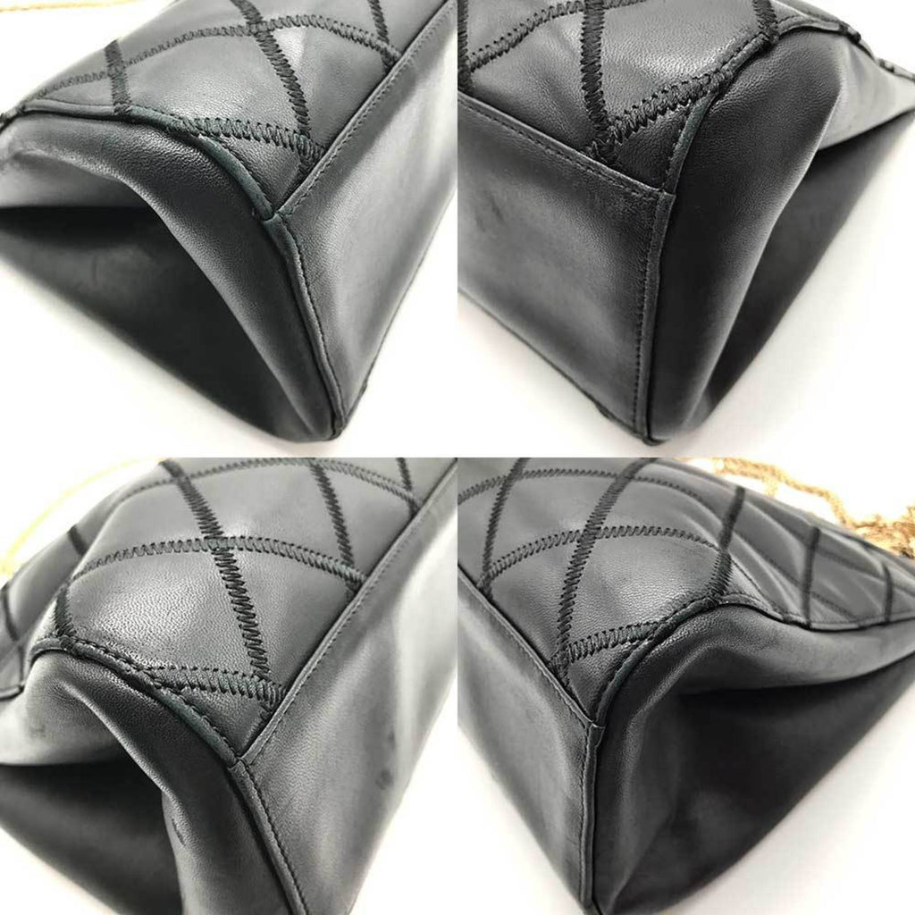 Chanel Black Leather Tote Bag