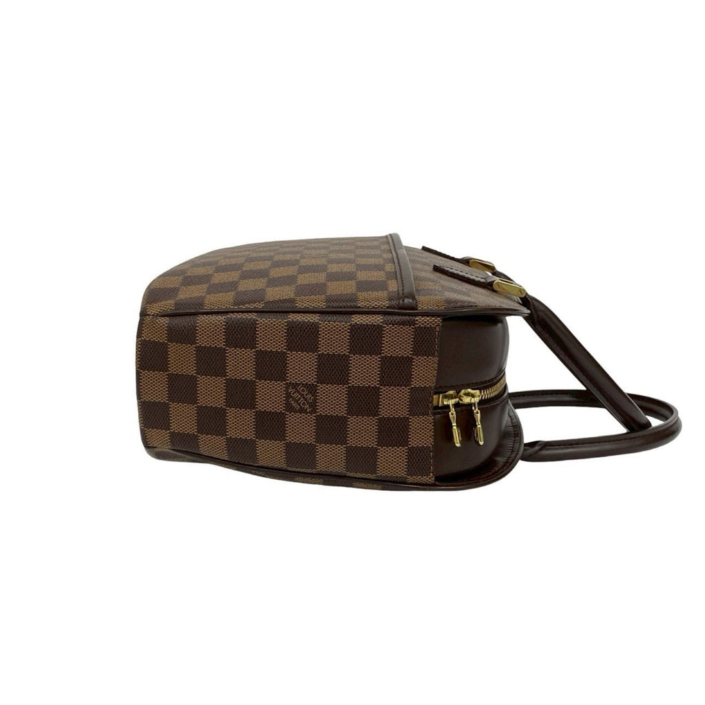 Louis Vuitton Brown Leather Pvc Boston Bag Handbag
