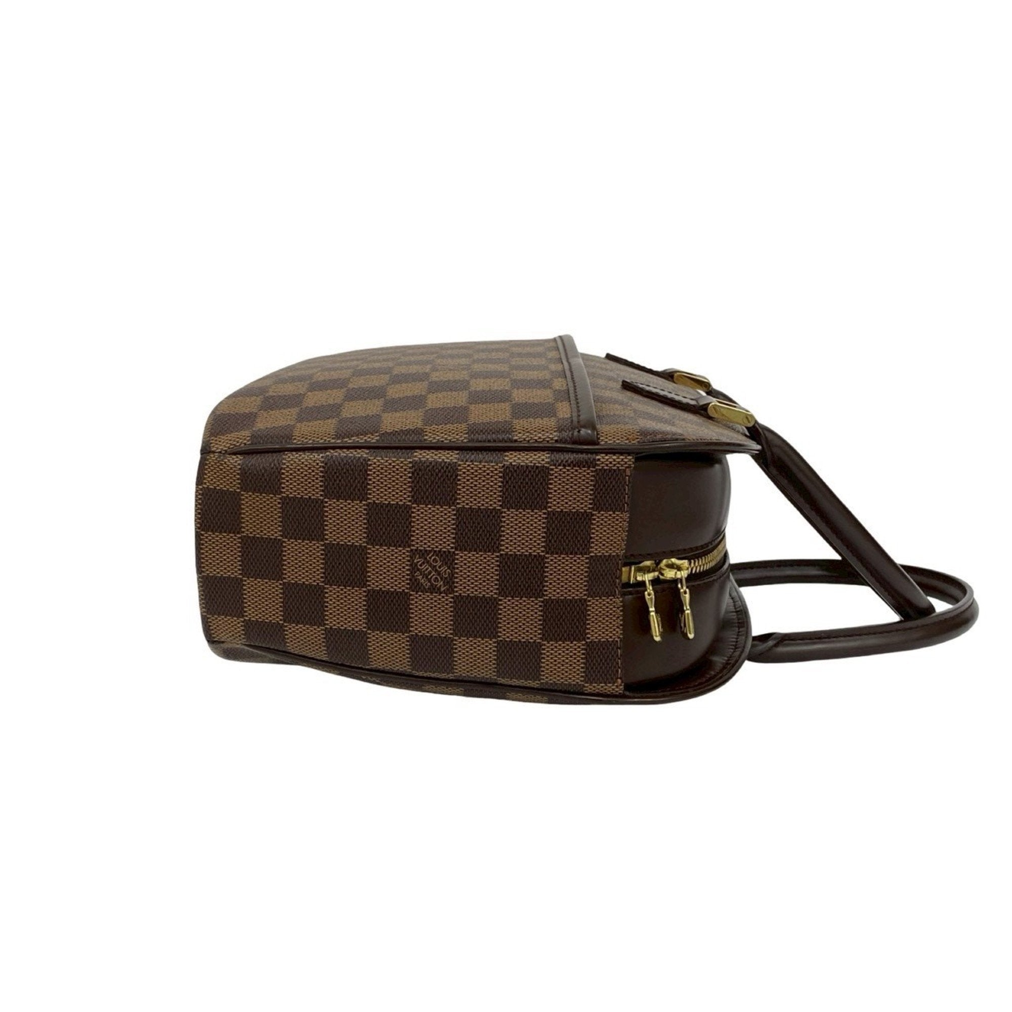 Louis Vuitton Brown Leather Pvc Boston Bag Handbag