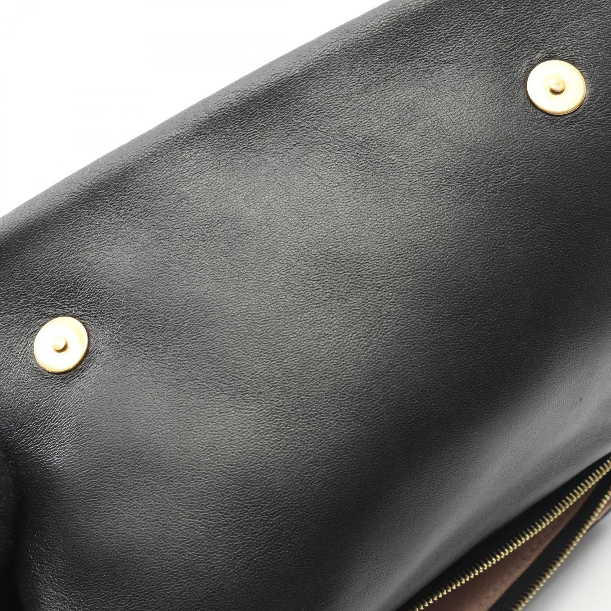 Louis Vuitton Black Noir Leather Shoulder Bag