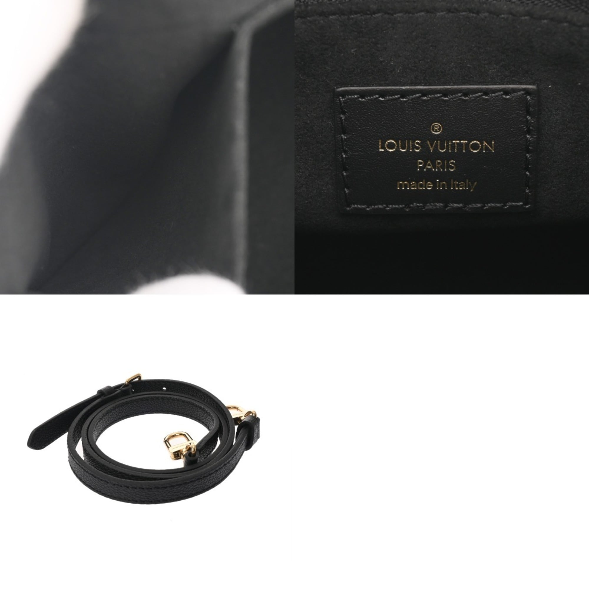 Louis Vuitton Noir Leather Handbag