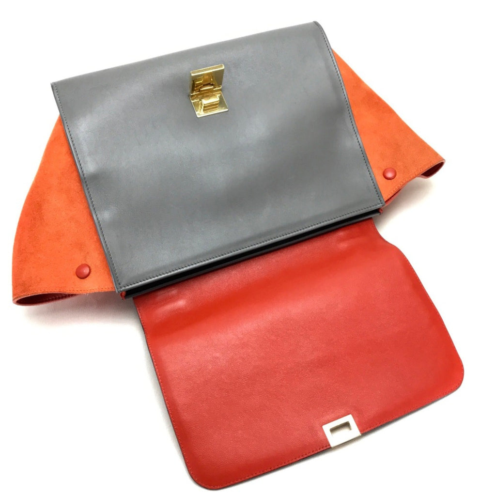 Celine Black Leather Shoulder Bag