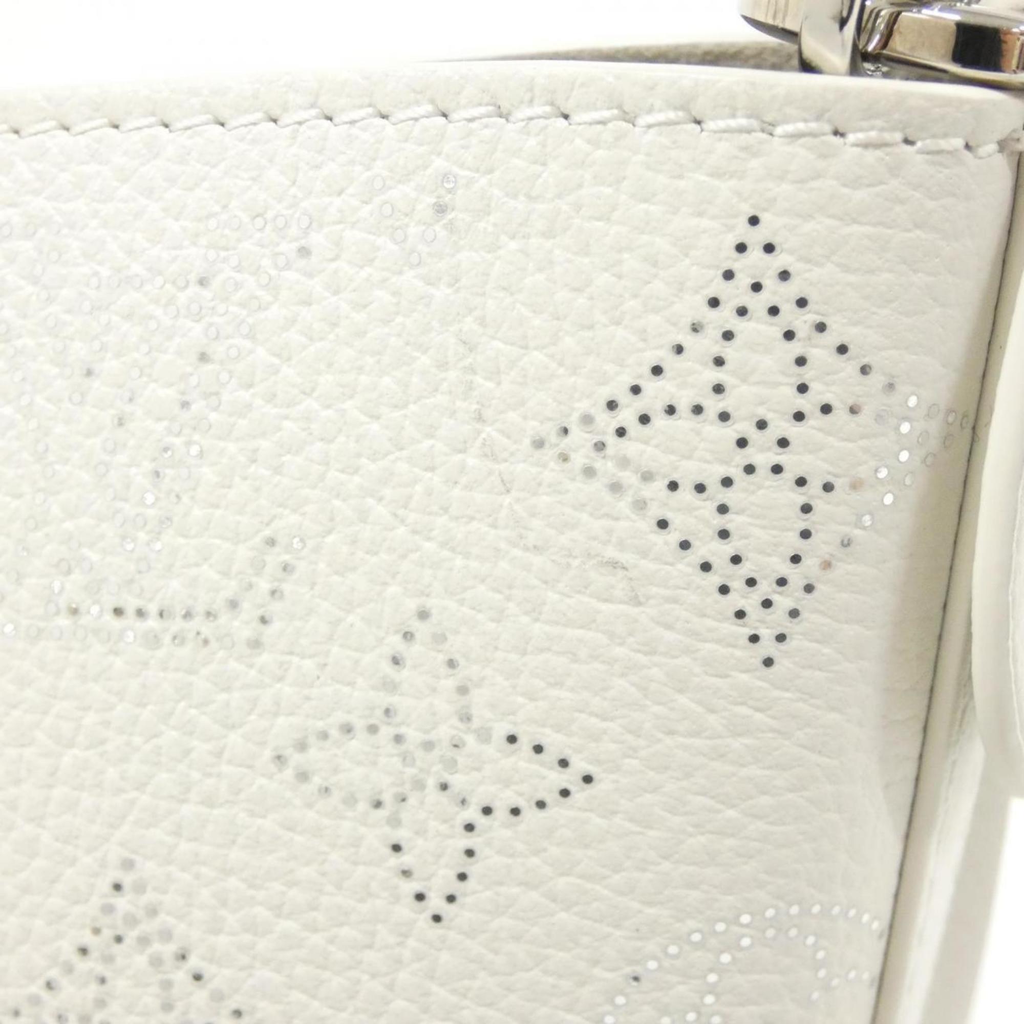 Louis Vuitton Mahina White Leather Handbag