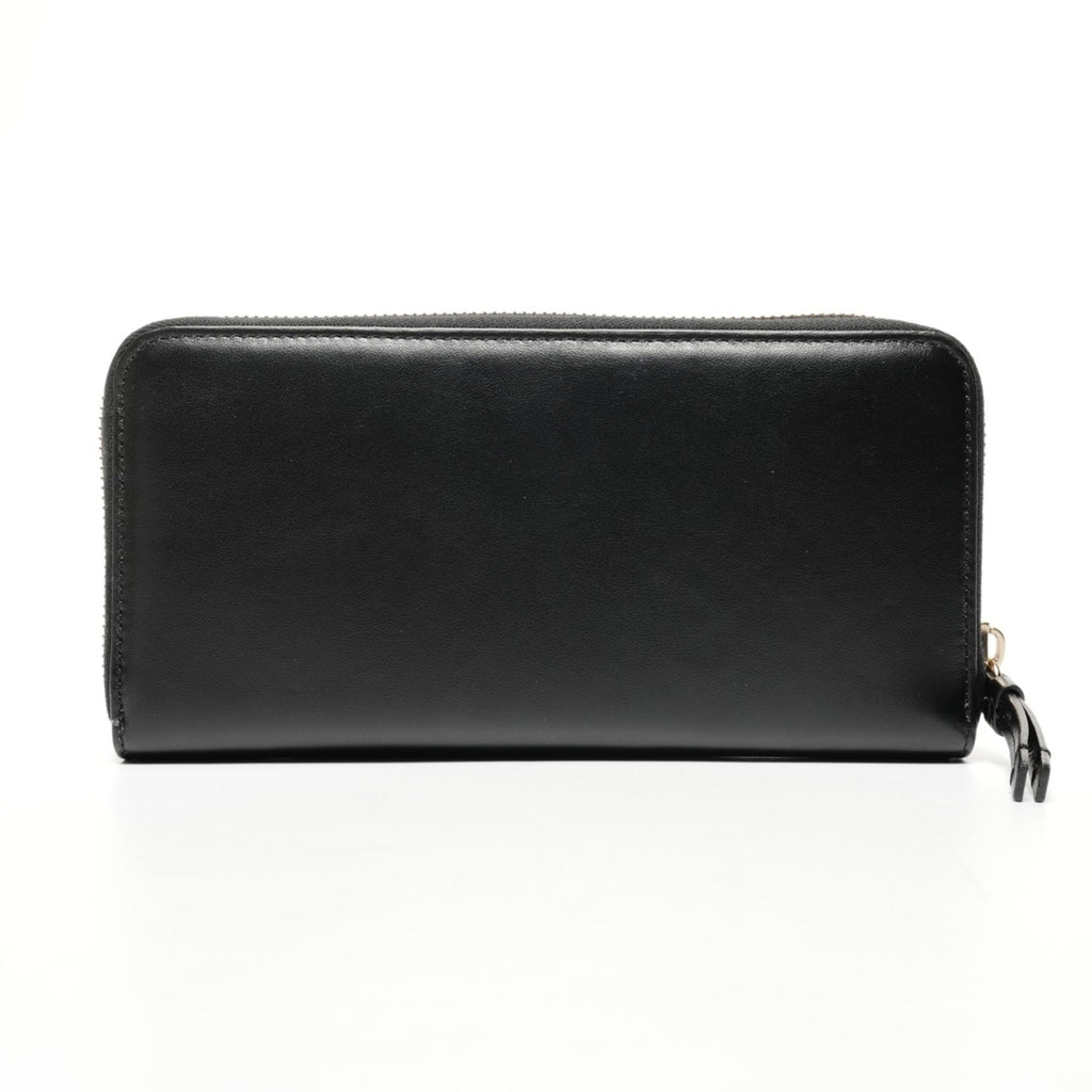 Chloé Black Leather Long Wallet (Bi-Fold) (Pre-Owned)