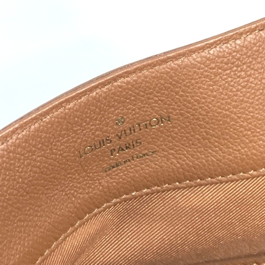 Louis Vuitton Brown Leather Shoulder Bag Tote Bag