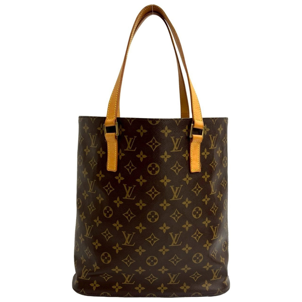 Louis Vuitton Brown Leather Pvc Handbag Tote Bag