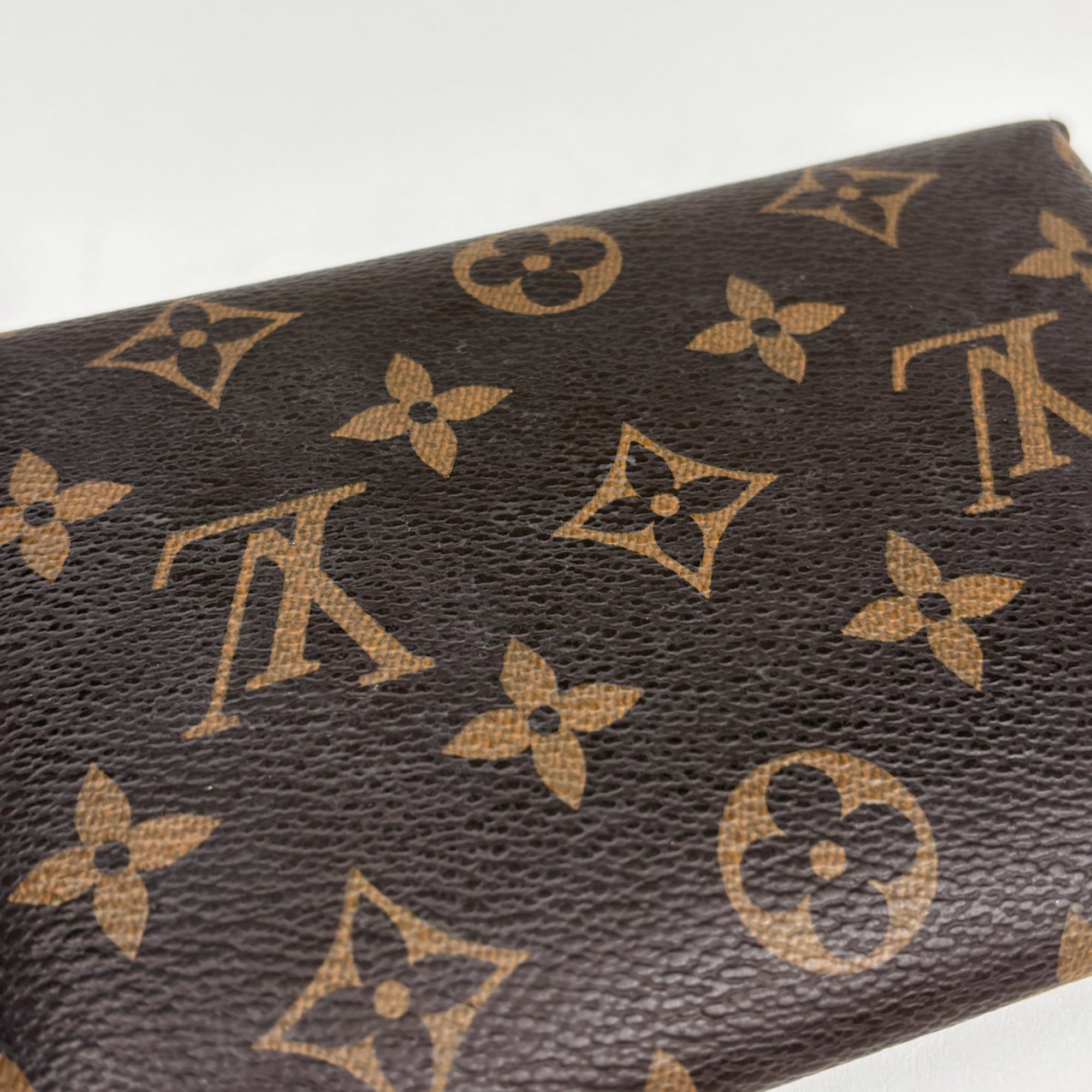 Louis Vuitton Brown Monogram Clutch Bag Pochette Pouch
