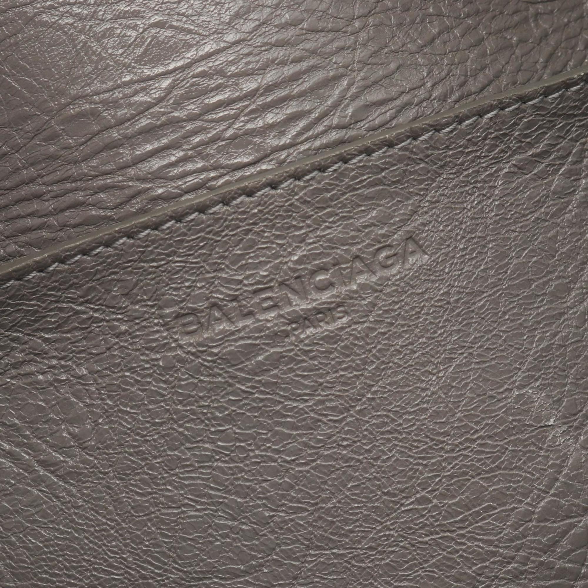 Balenciaga Gray Leather Boston Bag Hand