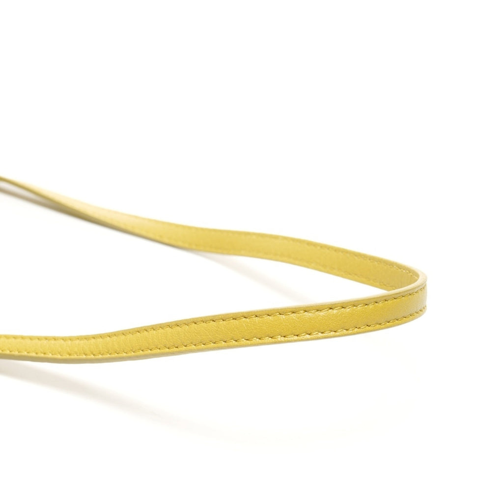 Balenciaga Paper Yellow Leather Shoulder