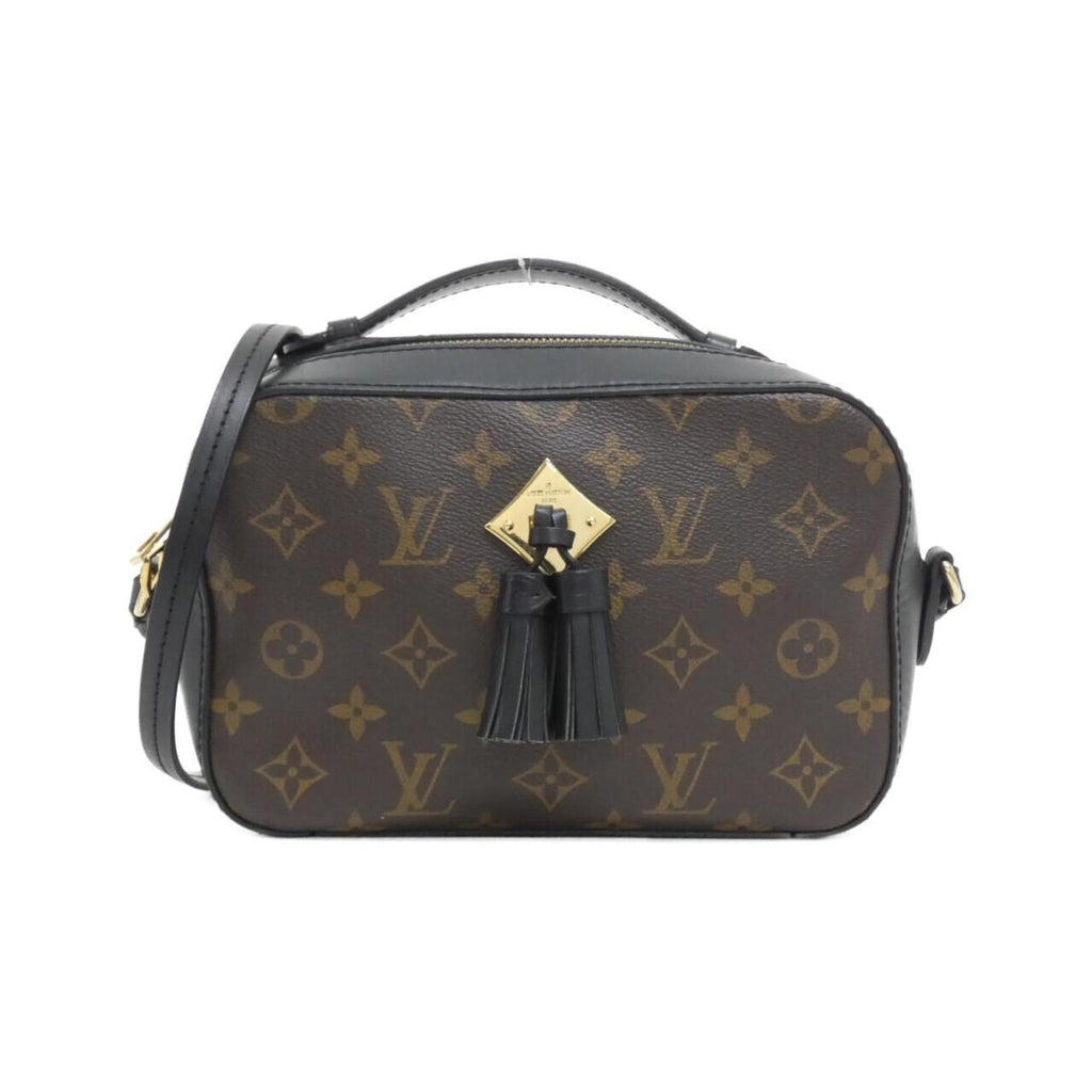 Louis Vuitton Black Marron Coated Canvas Leather Shoulder Bag