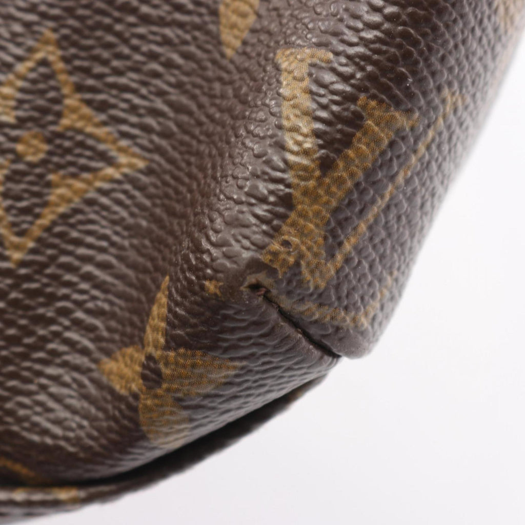 Louis Vuitton Brown Monogram Coated Canvas Leather Tote Bag