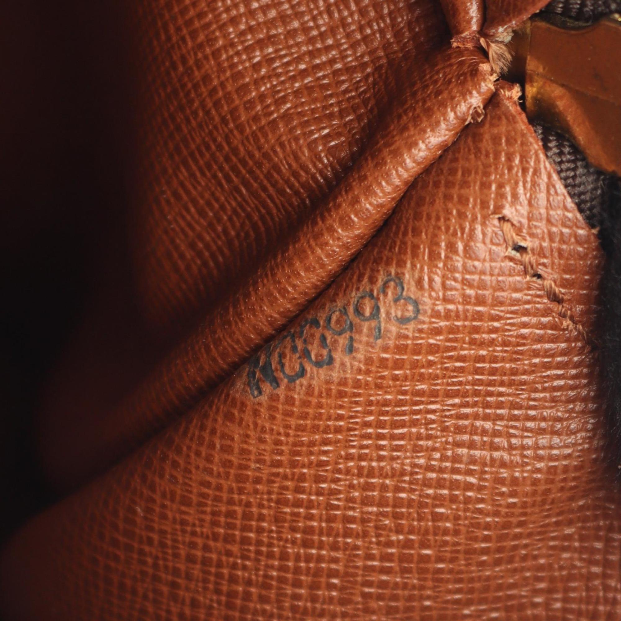 Louis Vuitton Brown Monogram Coated Canvas Leather Handbag