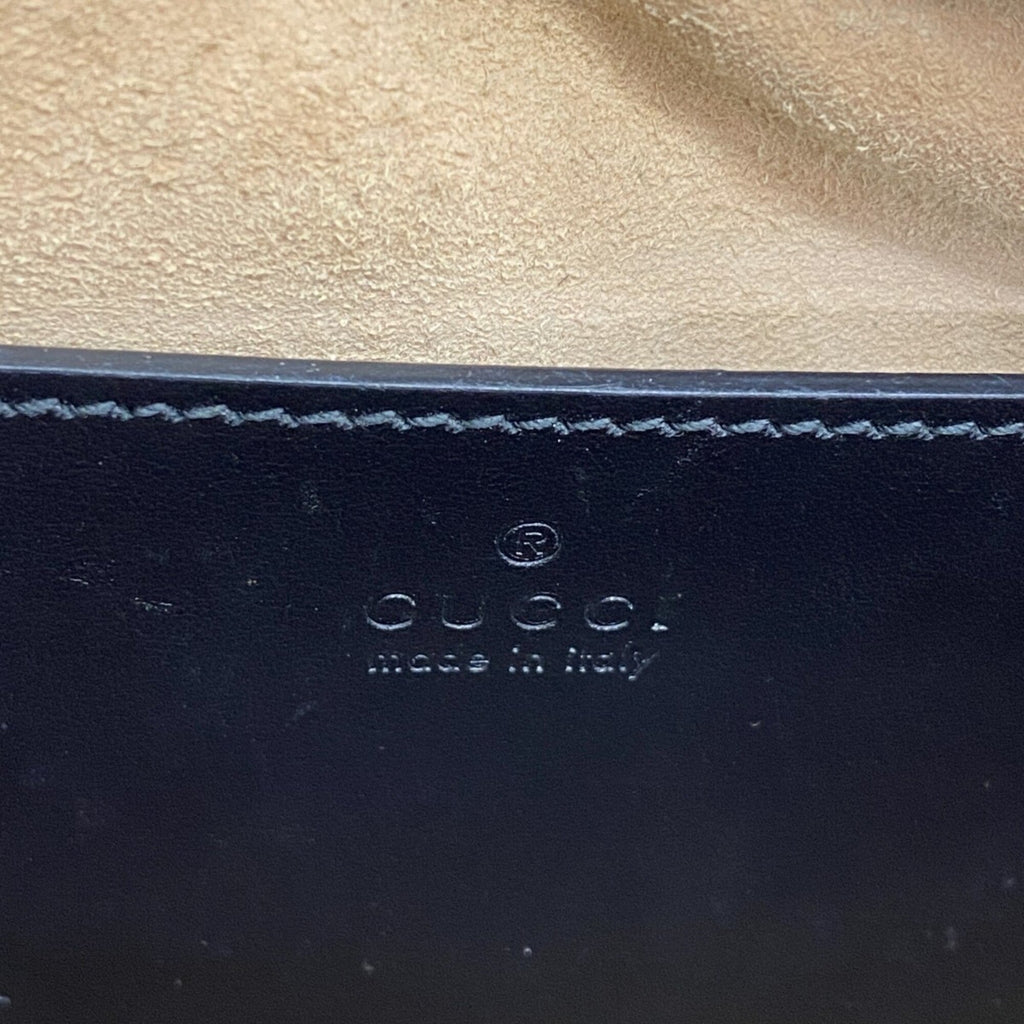 Gucci Black Leather Shoulder Bag (Pre-Owned)