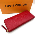 Louis Vuitton Raisin Red Color Monogram Empreinte Long Wallet
