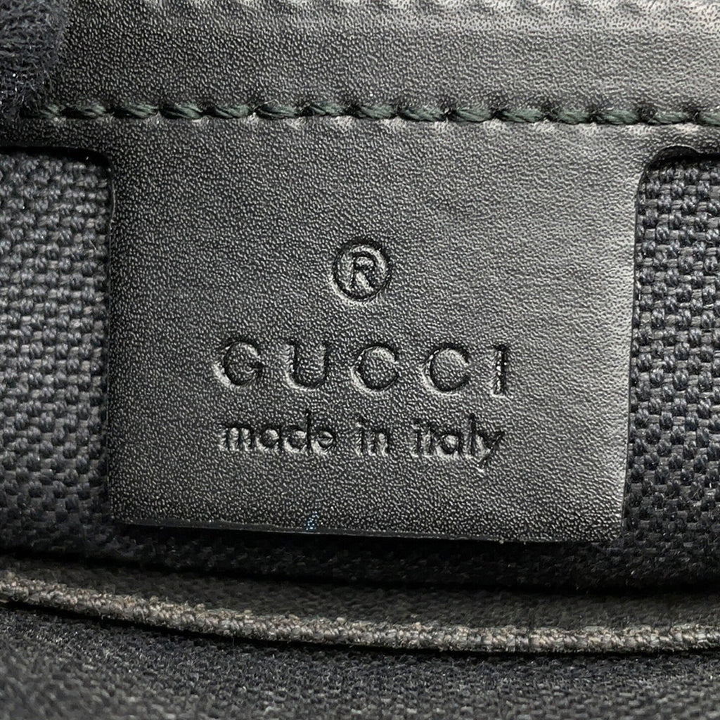 Gucci Black Gg Supreme Leather Handbag Sling Bag (Pre-Owned)