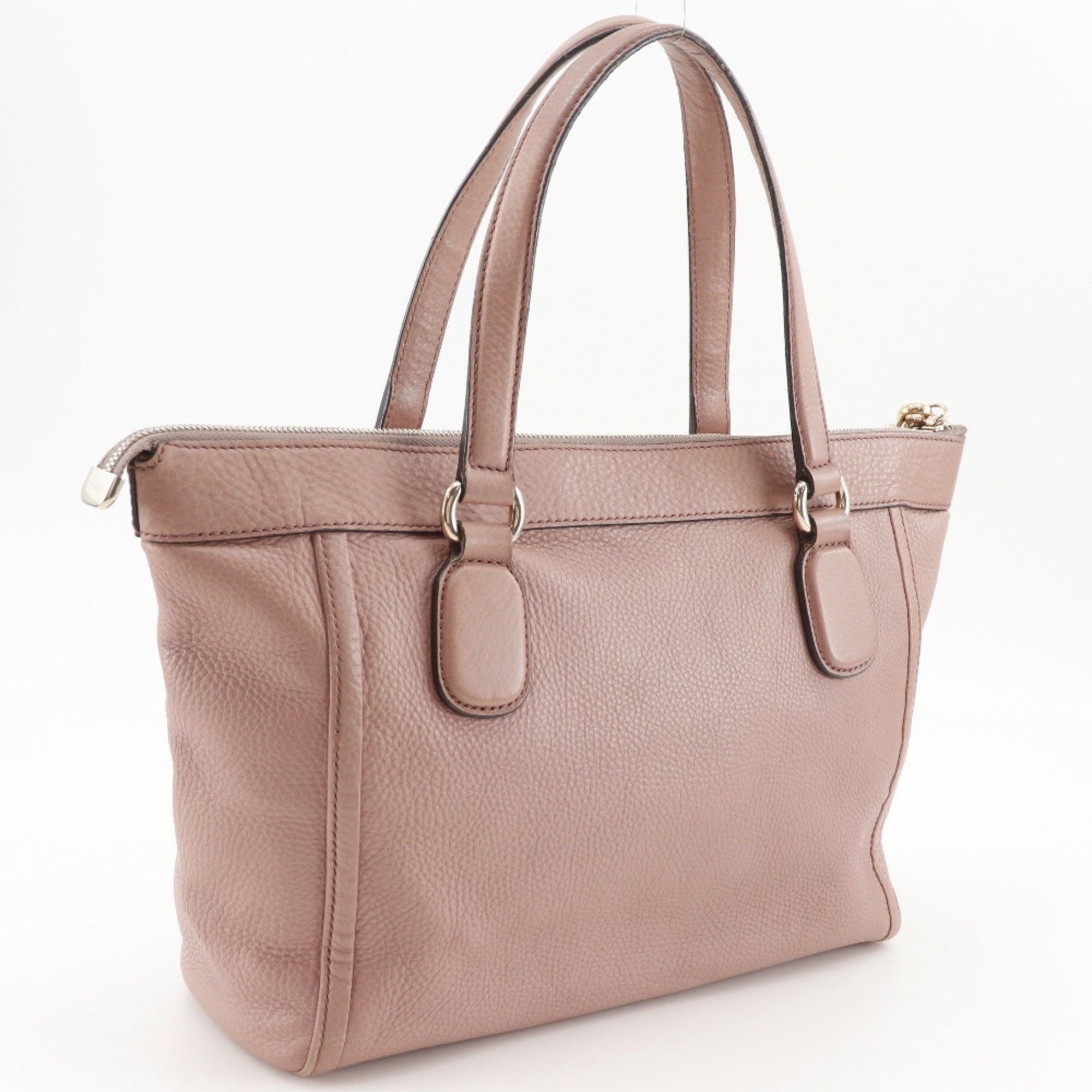 Gucci Soho Pink Leather Tote Bag (Pre-Owned)