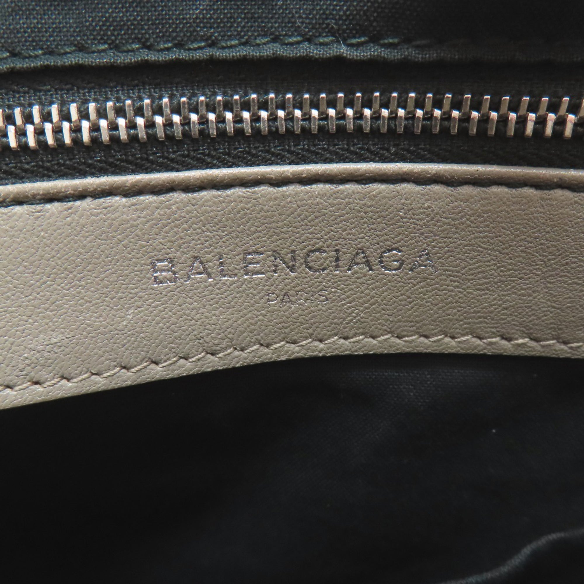 Balenciaga Gray Leather Hand
