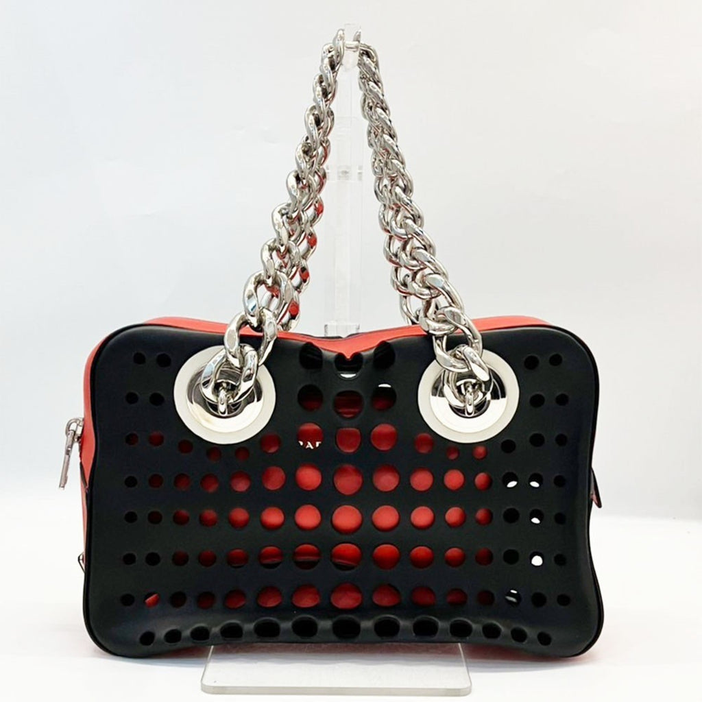 Prada Black Leather Shoulder Bag