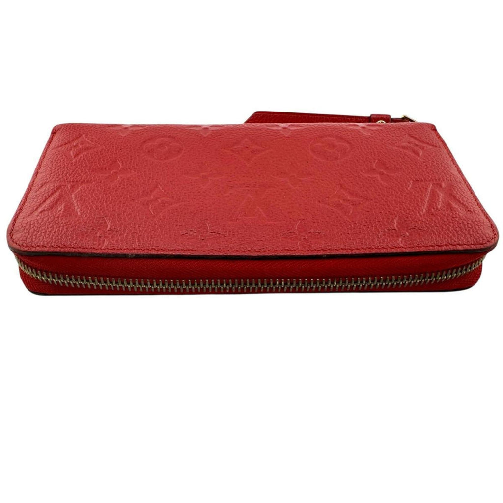 Louis Vuitton Monogram Empreinte Red Color Monogram Empreinte Long Wallet