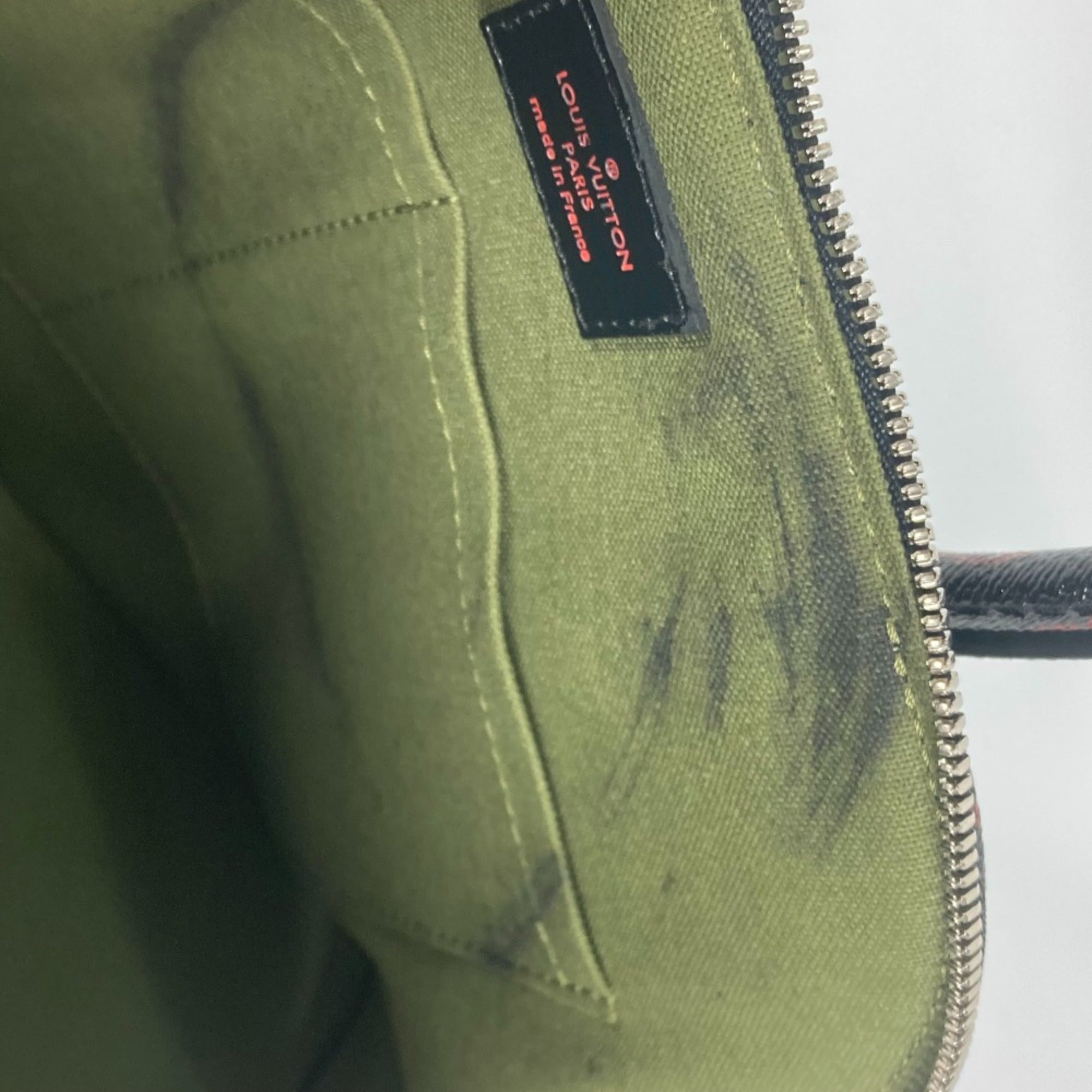 Louis Vuitton Black Cloth Shoulder Bag