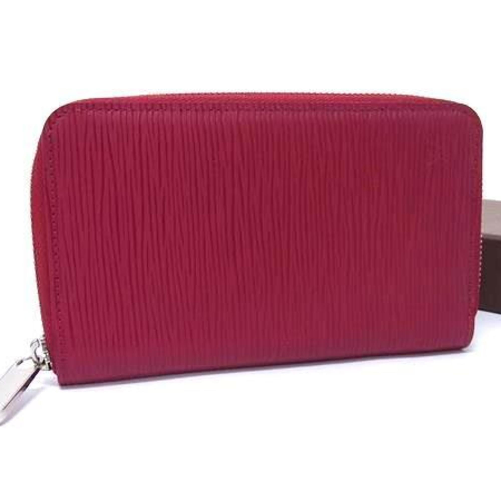 Louis Vuitton Fuchsia Red Color Epi Leather Card Wallet