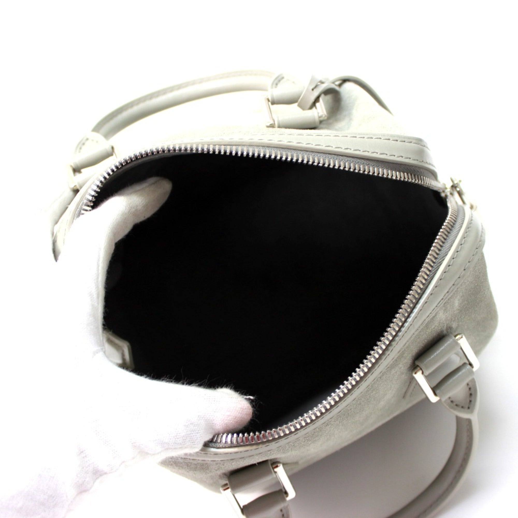 Louis Vuitton Gray Leather Handbag