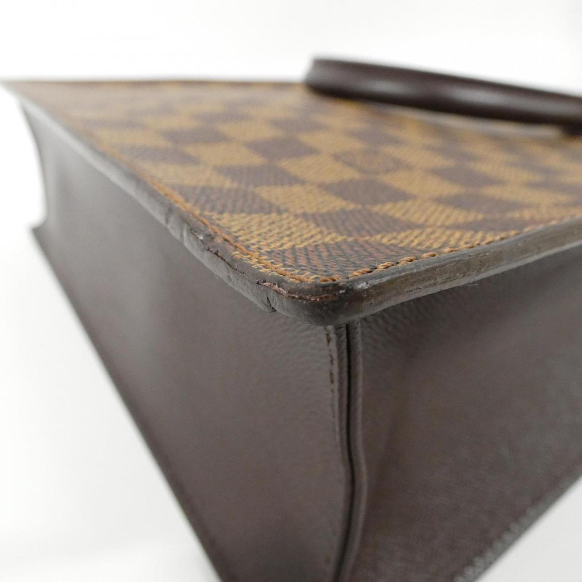 Louis Vuitton Ebene Coated Canvas Handbag Tote Bag