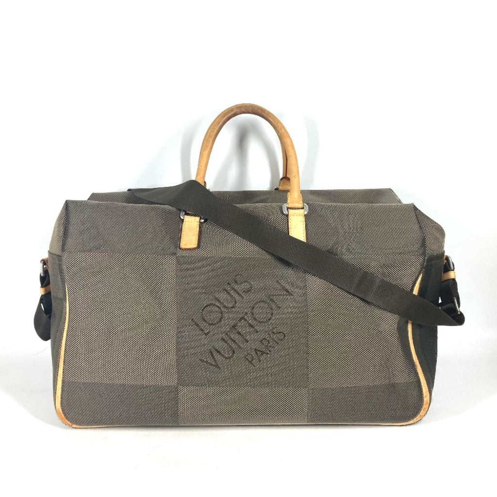 Louis Vuitton Khaki Canvas Boston Bag