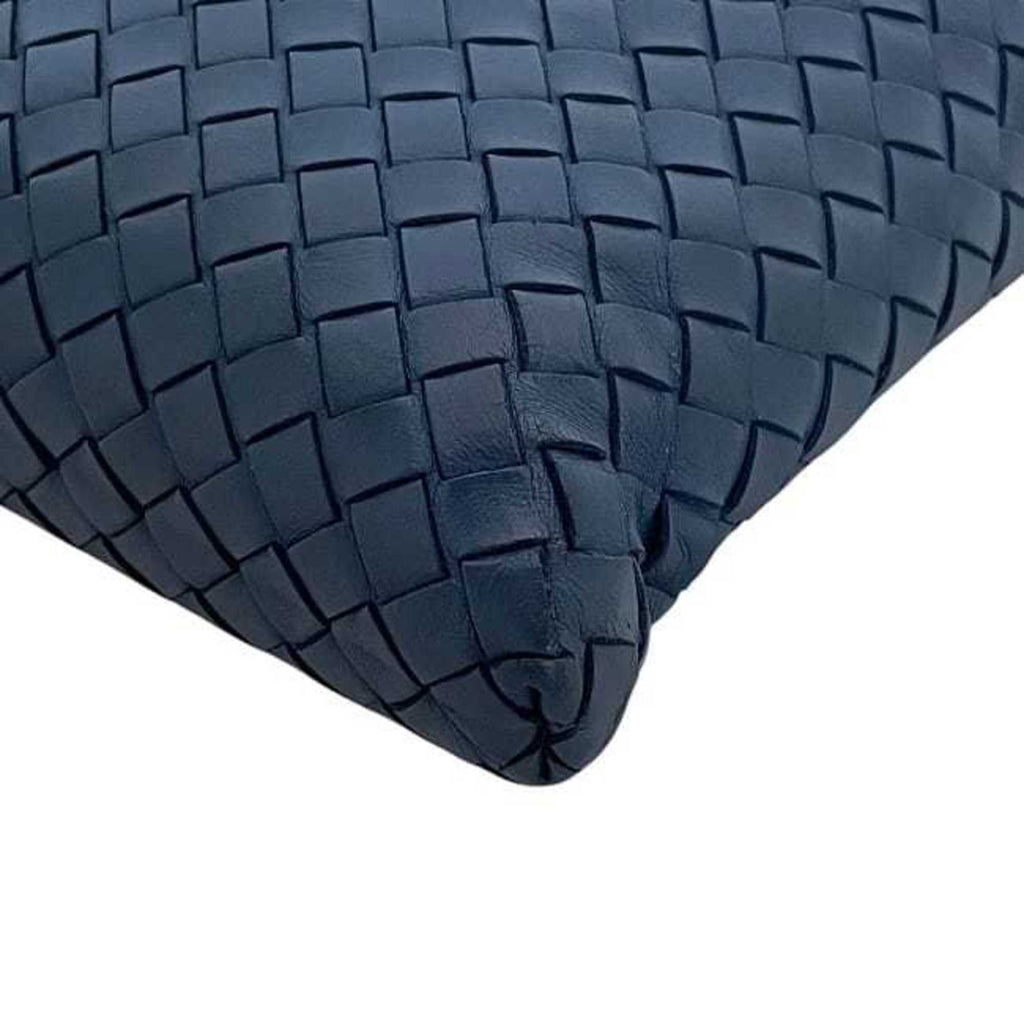 Bottega Veneta Blue Intrecciato Shoulder Bag