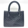 Chanel Black Grained Calfskin Handbag Tote Bag