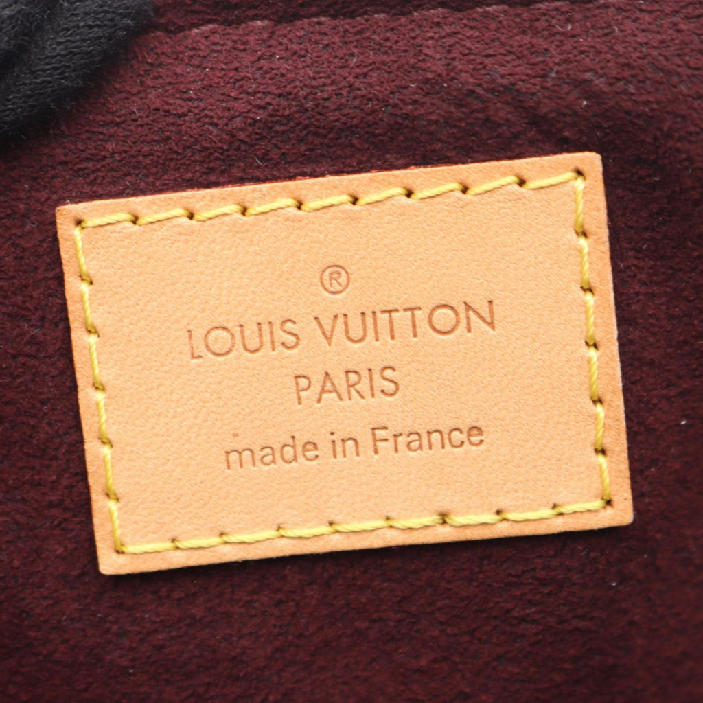 Louis Vuitton Brown Monogram Coated Canvas Leather Handbag Tote Bag