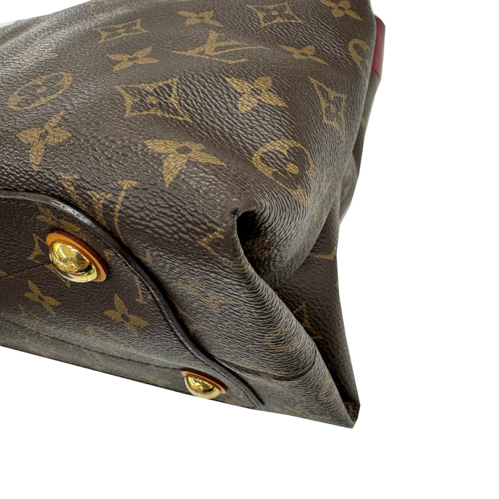 Louis Vuitton Bordeaux Brown Monogram Leather Handbag Tote Bag