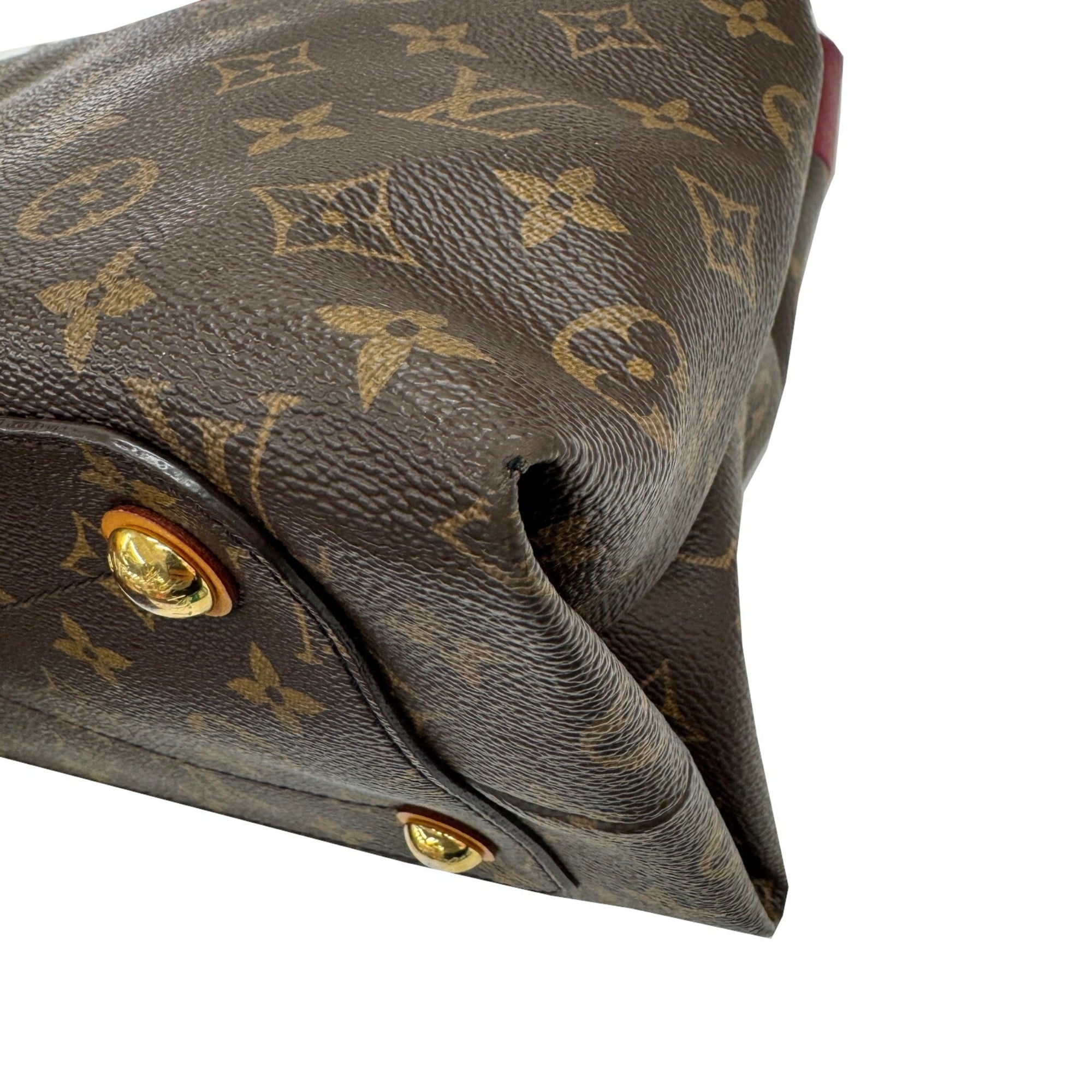 Louis Vuitton Bordeaux Brown Monogram Leather Handbag Tote Bag
