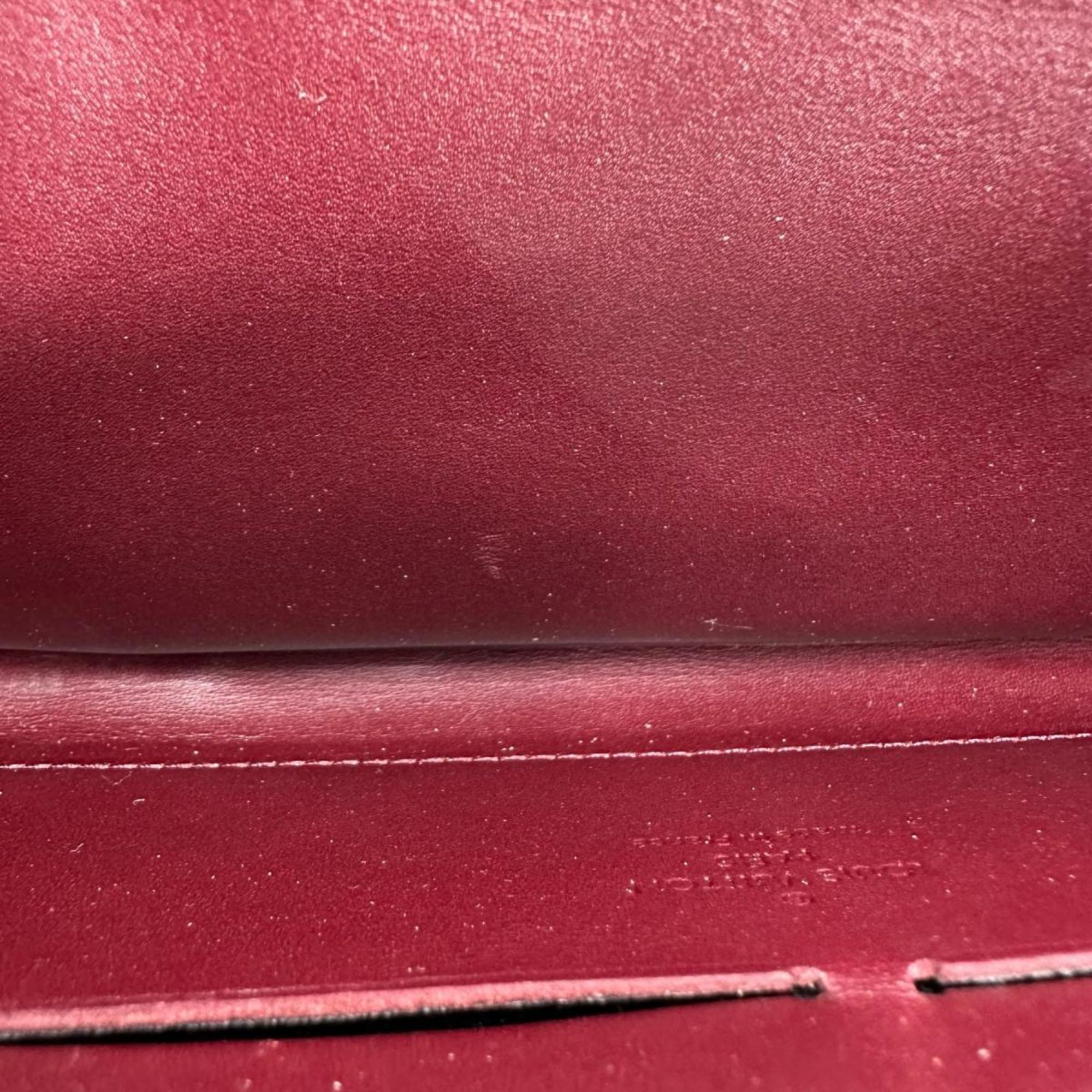 Louis Vuitton Monogram Vernis Magenta Monogram Vernis Long Wallet